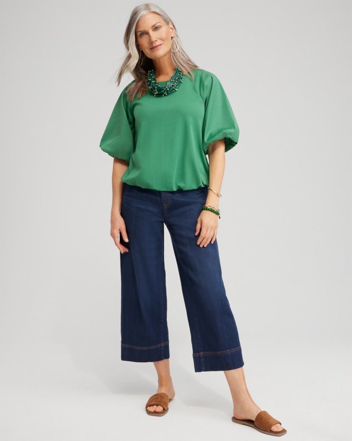 Women's Bubble Hem Top - Twisted Ivy