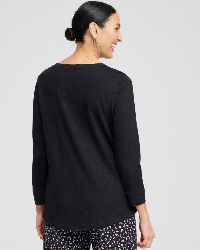 Women's 3/4 Sleeve Tee - Twisted Ivy