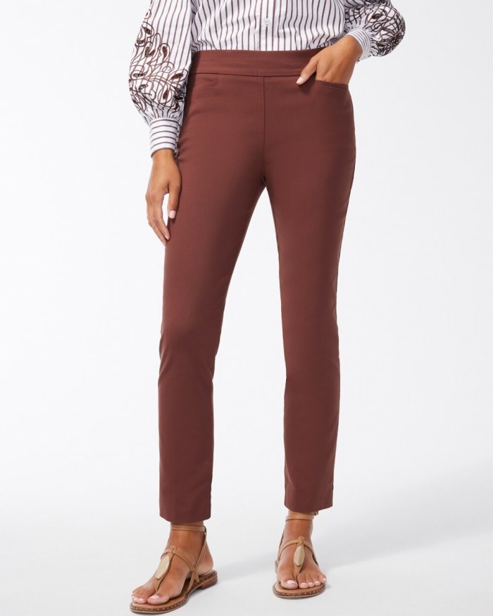 Women's Brigitte Slim Ankle Pants - Chocolate Fondant