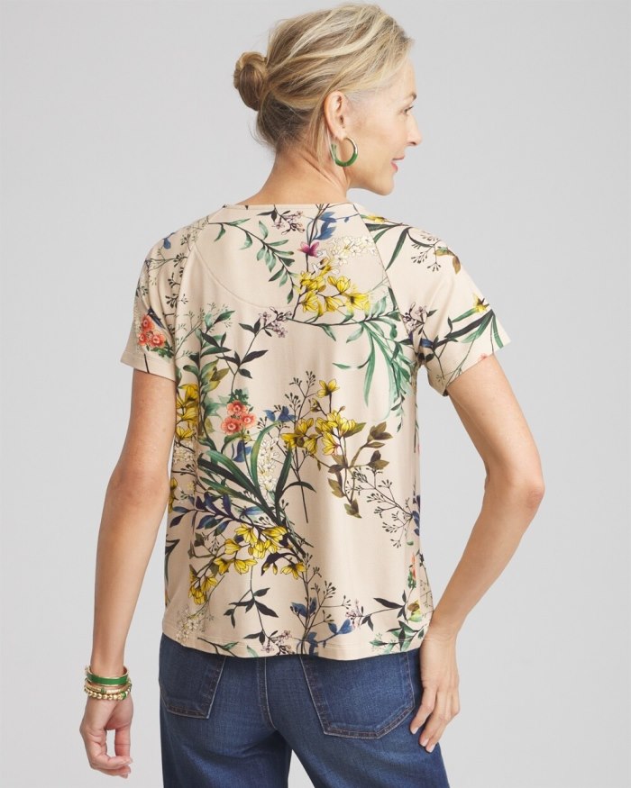 Women's Touch of Cool Floral Smocked Top - Wildflower