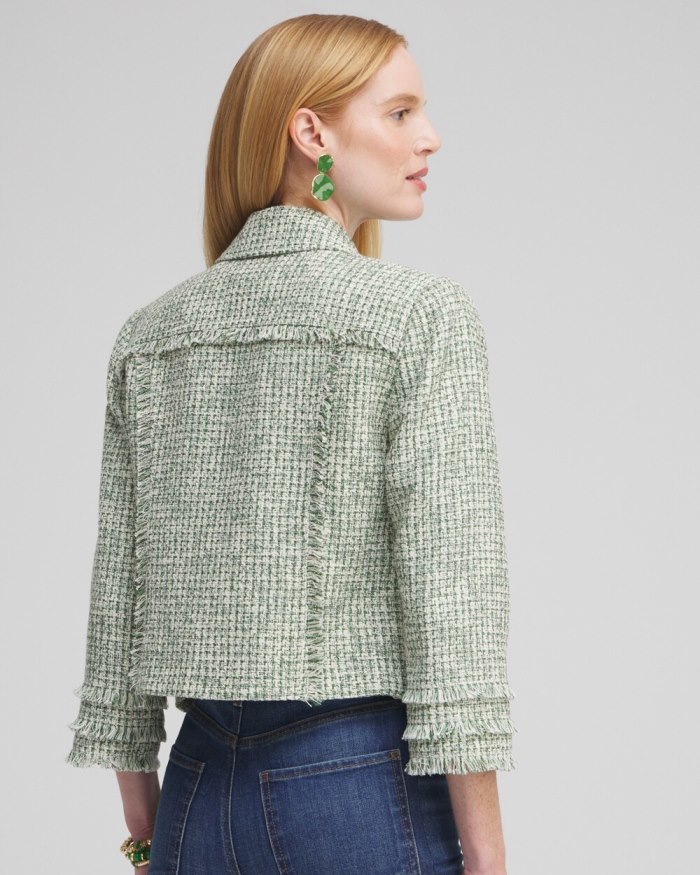 Women's Tweed Jacket - Verdant Green