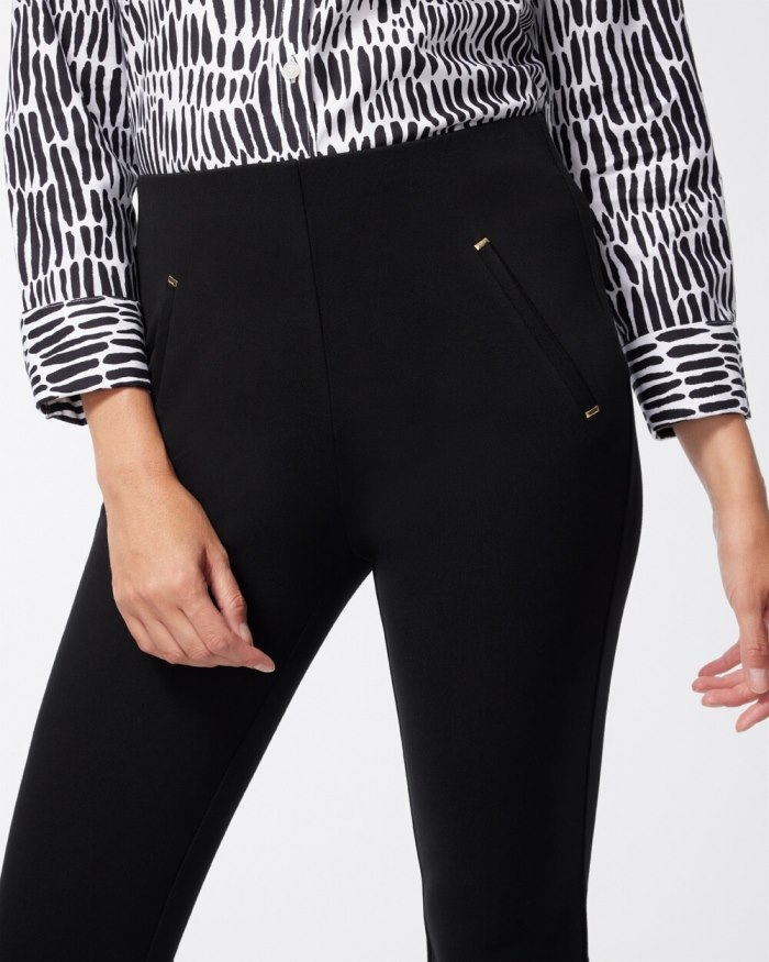 Women's Juliet Ponte Trim Detail Pants - Ink