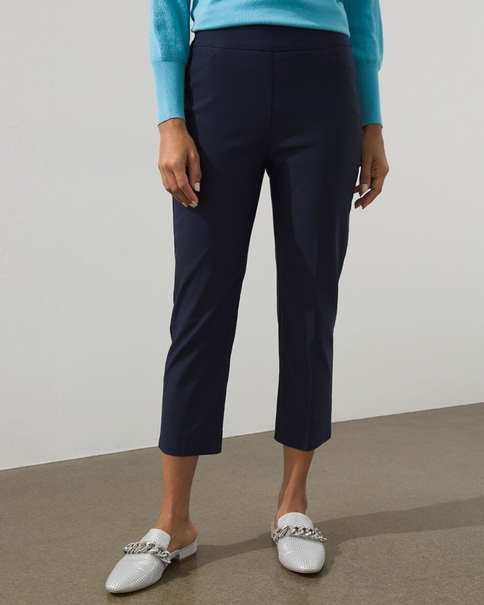 Women's Brigitte Slim Cropped Pants - Classic Navy