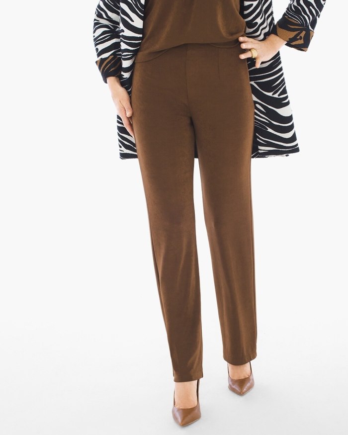 Women's Travelers Classic No Tummy Pants - Chestnut