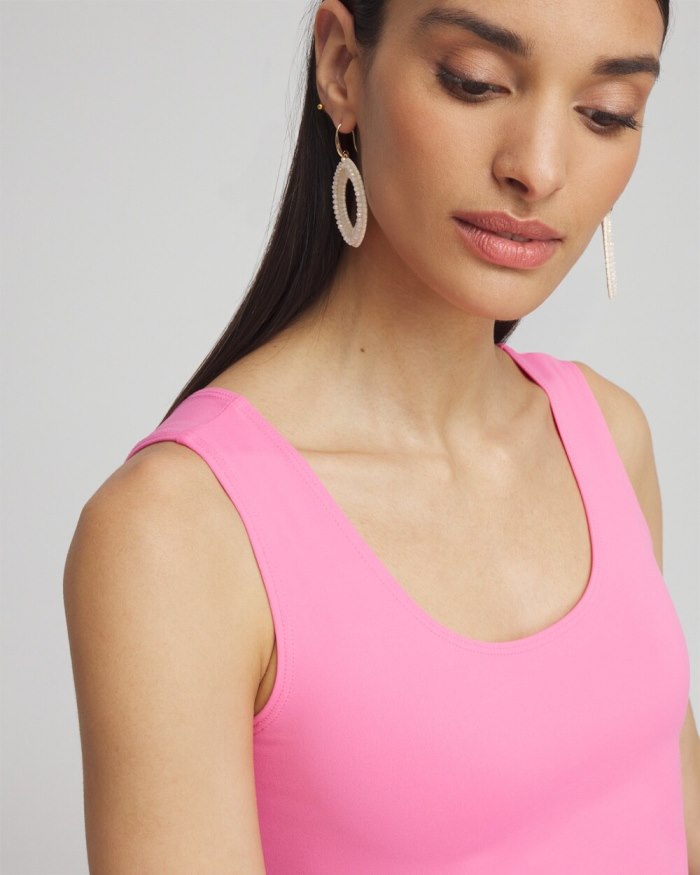 Women's Microfiber Tank - DELIGHTFUL PINK