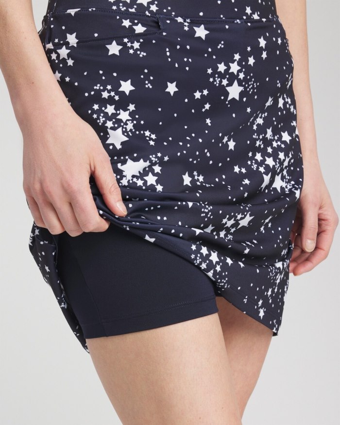 Women's Zenergy UPF Knit Stars Skort - Classic Navy