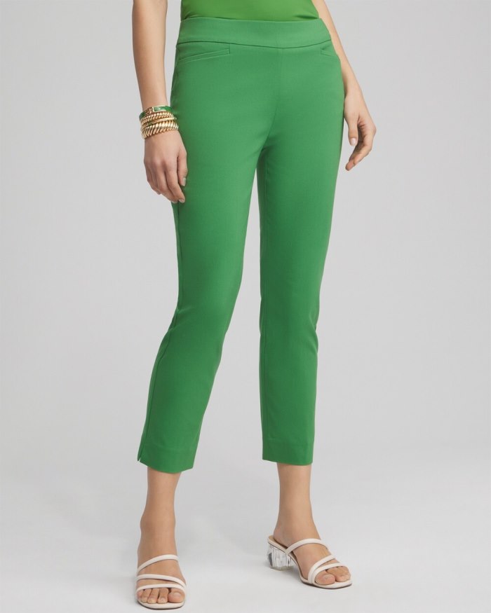 Women's Brigitte Slim Cropped Pants - Verdant Green - Click Image to Close