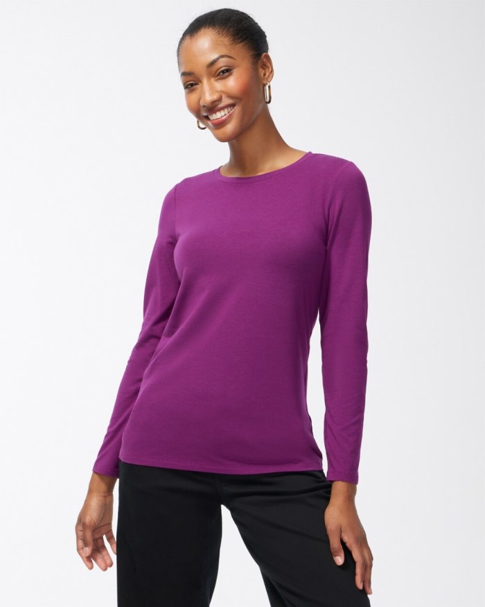 Women's Touch of Cool Layering Tee - Sweet Berry - Click Image to Close