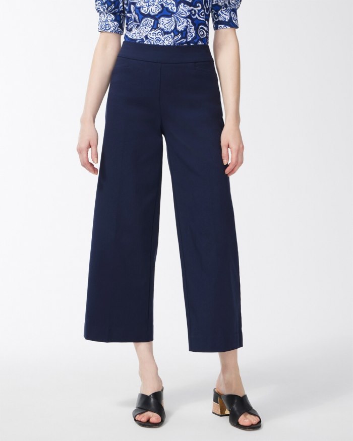 Women's Brigitte Wide Leg Cropped Pants - Ink