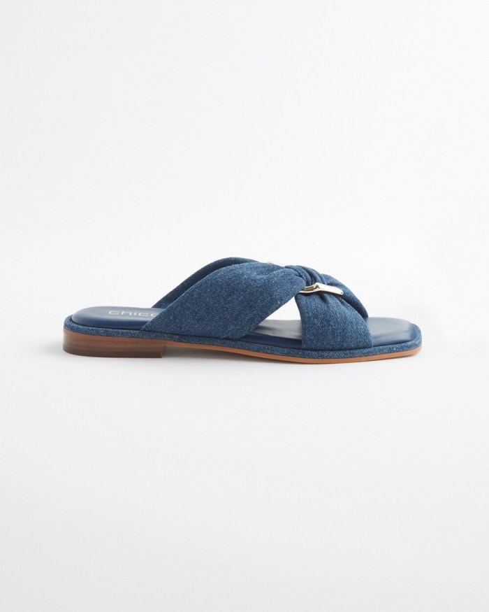 Women's Denim Sandals - Denim