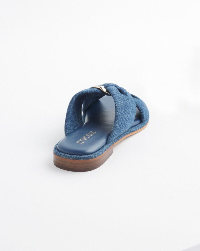 Women's Denim Sandals - Denim