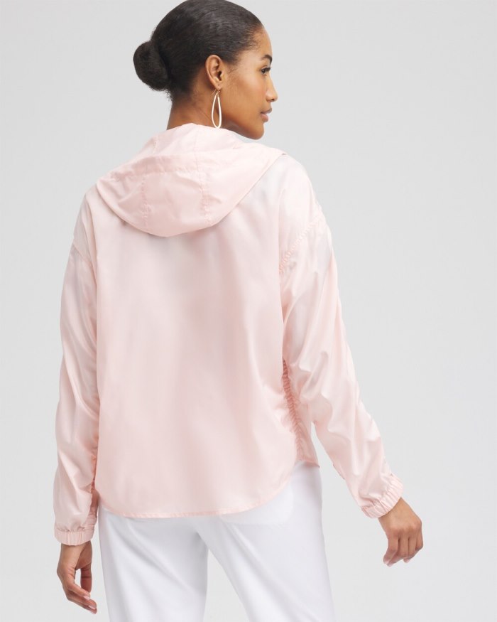 Women's Zenergy Shirred Sleeve Jacket - Porcelain Rose