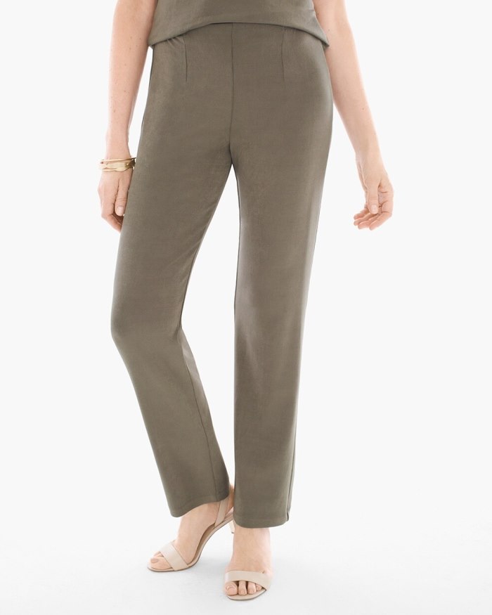 Women's Travelers Classic No Tummy Pants - Tuscan Olive - Click Image to Close