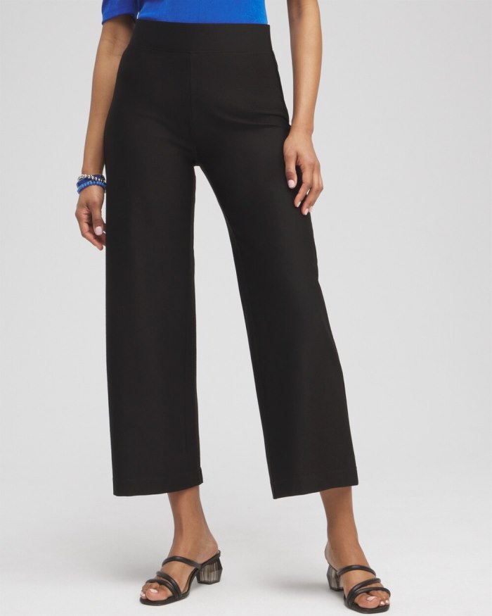 Women's Travelers Collection Crepe Cropped Pants - Travelers Black