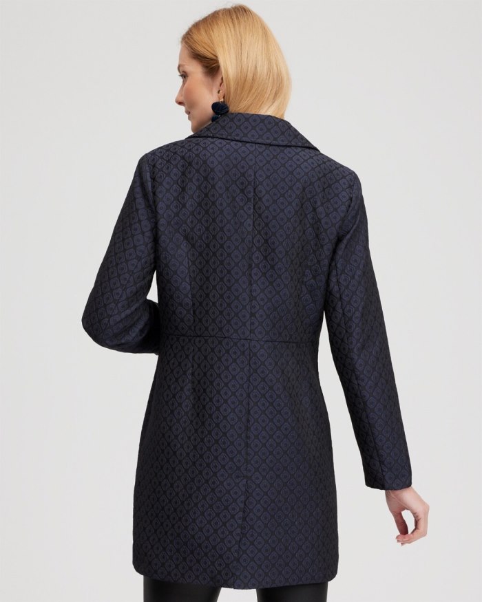 Women's Jacquard Topper - Navy