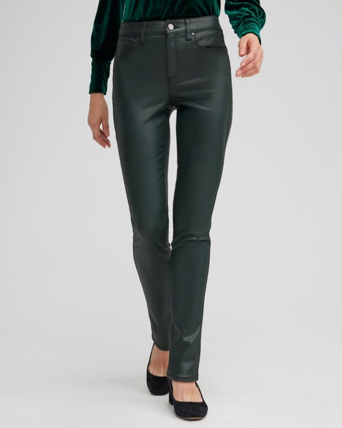 Women's Coated Slim Jeans - Spruce