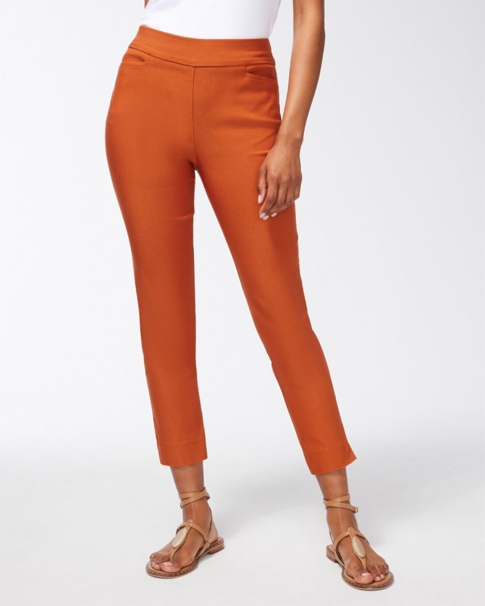 Women's Brigitte Slim Ankle Pants - Amber Spice - Click Image to Close