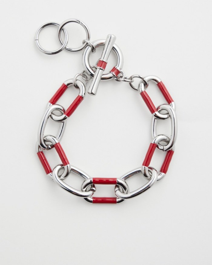 Women's Red Link Bracelet - Red