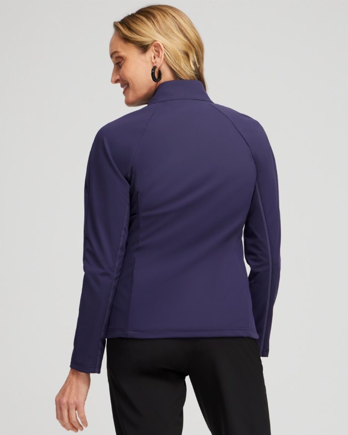 Women's Zenergy Puffer Knit Mix Jacket - Dewberry