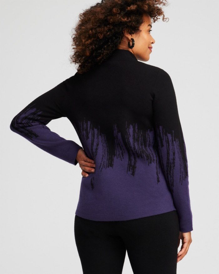 Women's Zenergy Luxe Cashmere Blend Ombre Pullover - Dewberry