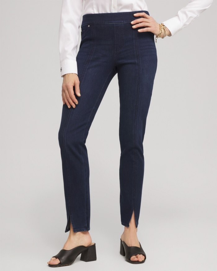 Women's Travelers Pull On Jeans - Skyway Indigo