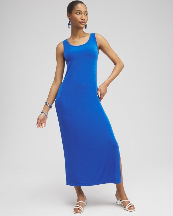 Women's Travelers Classic Tank Dress - Intense Azure