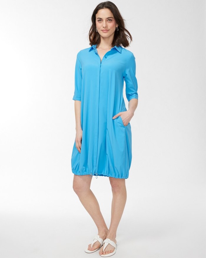 Women's Zenergy UPF Bungee Dress - Poolside Blue