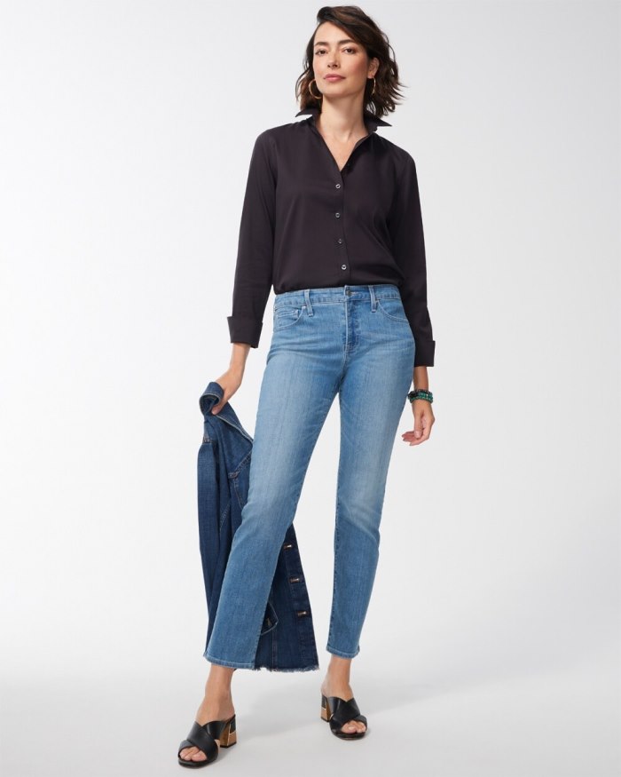 Women's Girlfriend Ankle Jeans - Mill Street Indigo