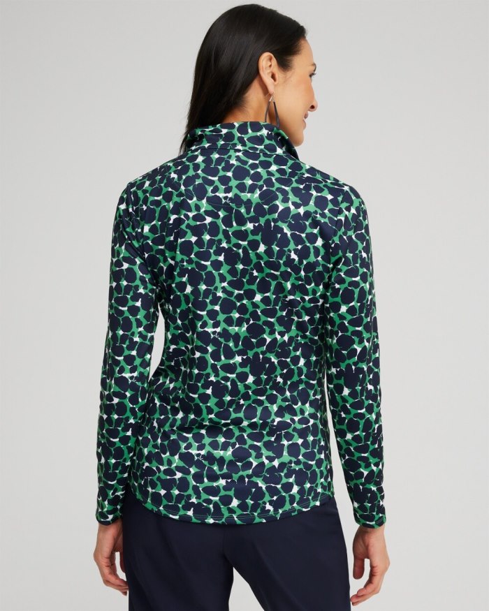 Women's Zenergy UPF Mosaic Long Sleeve Top - Twisted Ivy