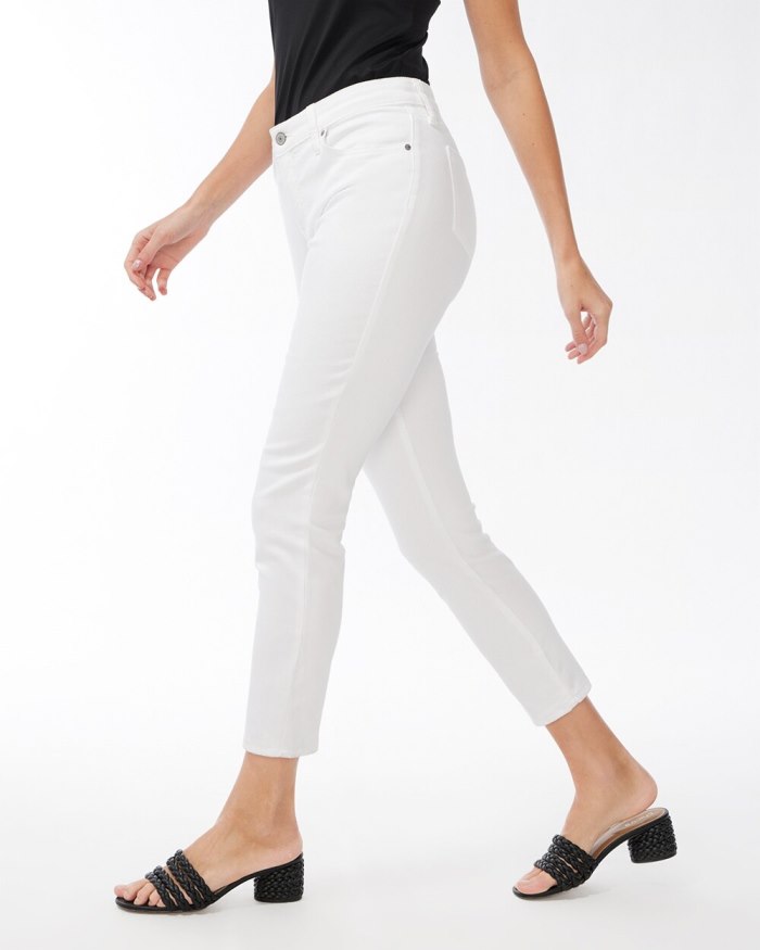 Women's So Slimming No-Stain White Girlfriend Ankle Jeans -