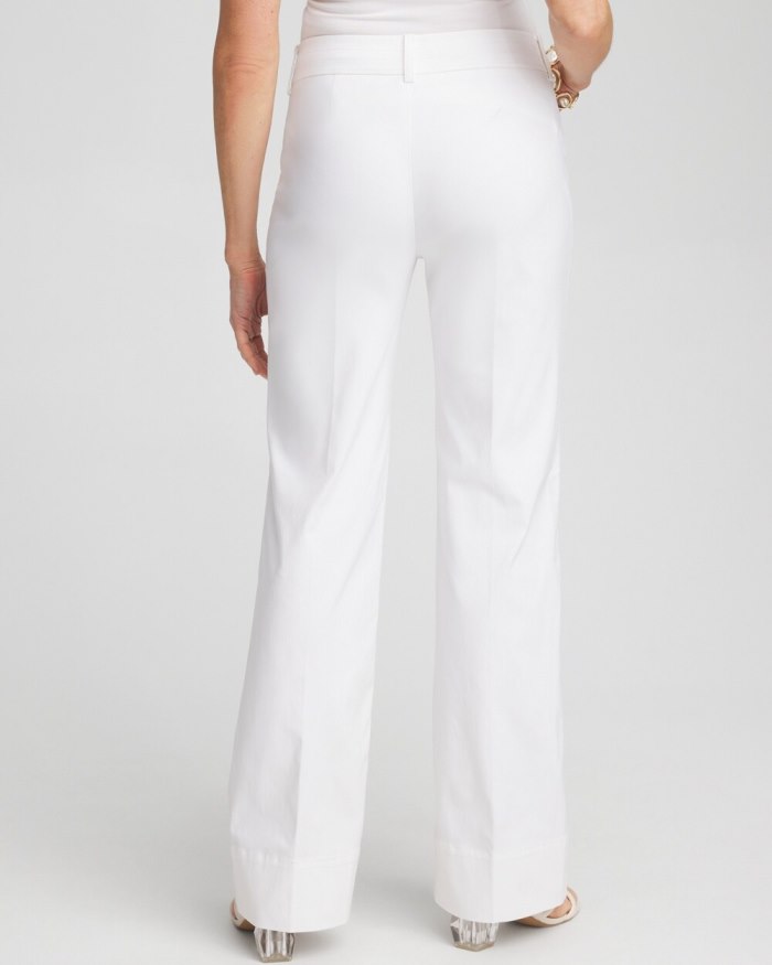 Women's Trapunto Wide Leg Pants - Alabaster