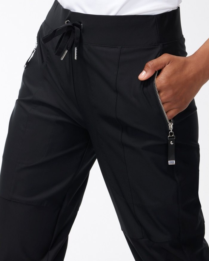 Women's Zenergy Seam Detail Stretch Pants - Black