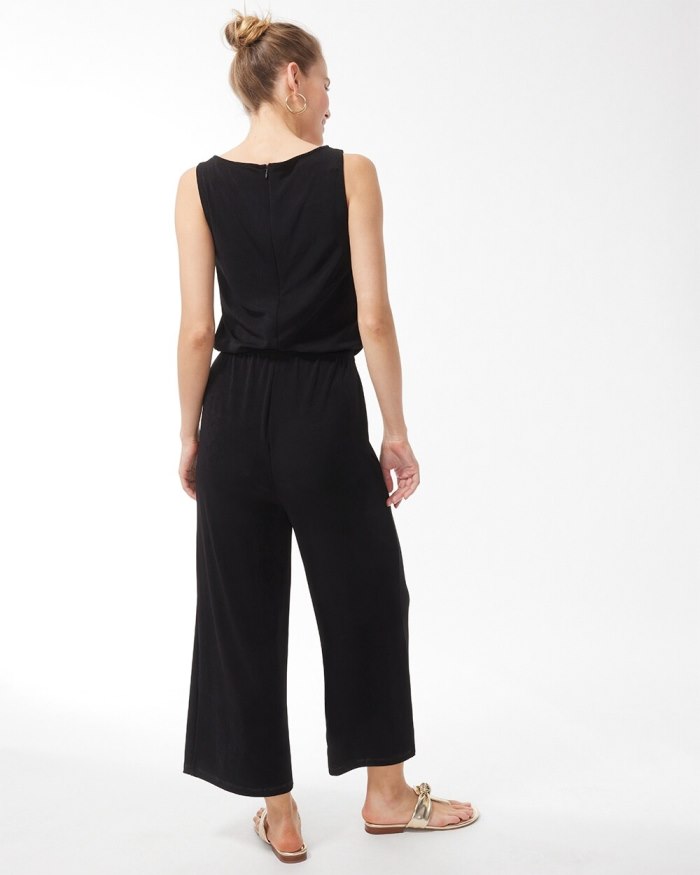 Women's Travelers Tie Waist Jumpsuit - Travelers Black