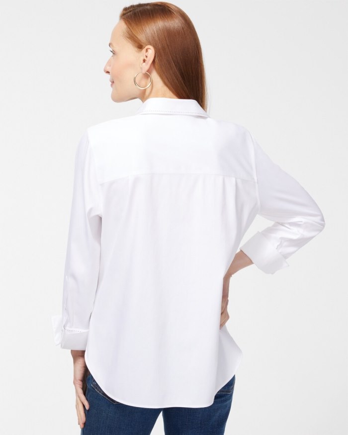 Women's No-Iron Stretch Shirt - Optic White