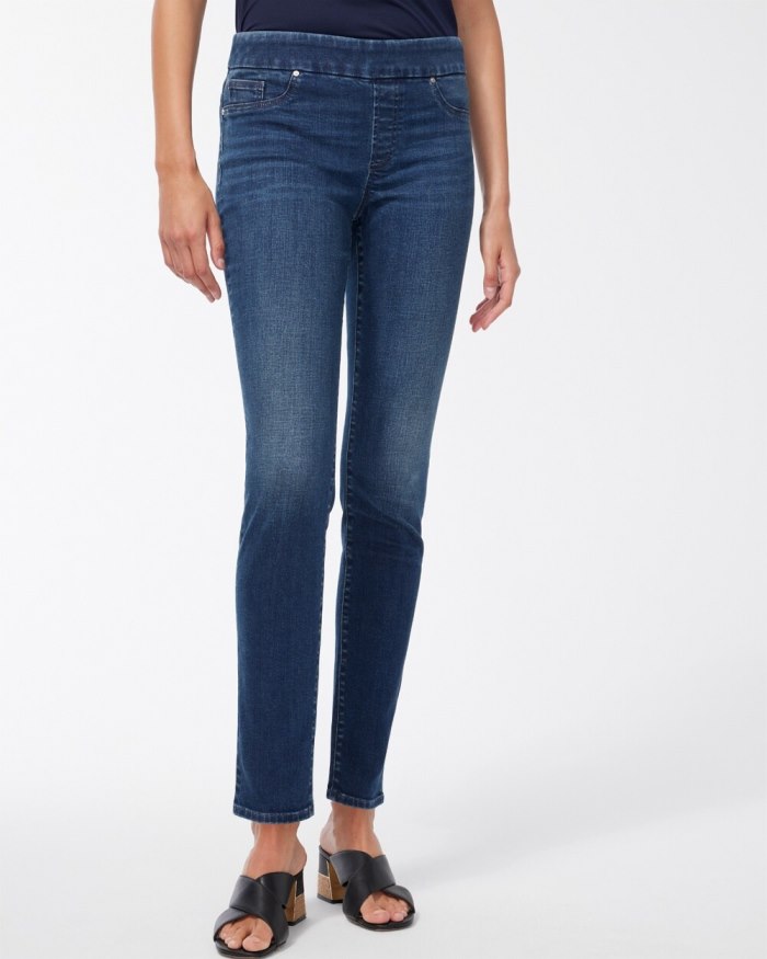 Women's Pull-On Jeggings - Inverness Indigo - Click Image to Close