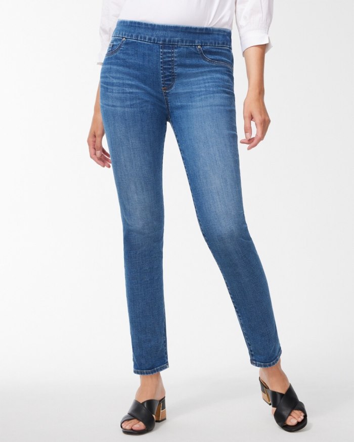 Women's Pull-On Ankle Jeggings - Naples Indigo