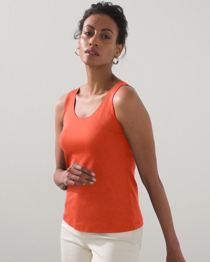 Women's Microfiber Tank - Orange Spice - Click Image to Close