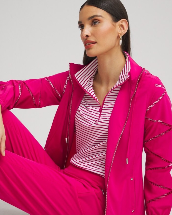 Women's Zenergy UPF Neema Lattice Jacket - Magenta Rose