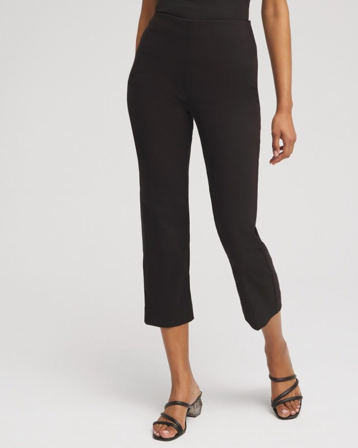 Women's Juliet Straight Cropped Pants - Black