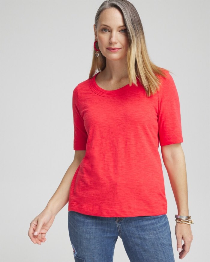 Women's Scoop Neck Tee - Watermelon Punch - Click Image to Close