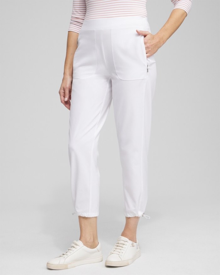 Women's Zenergy UPF Bungee Neema Cropped Pants - Alabaster