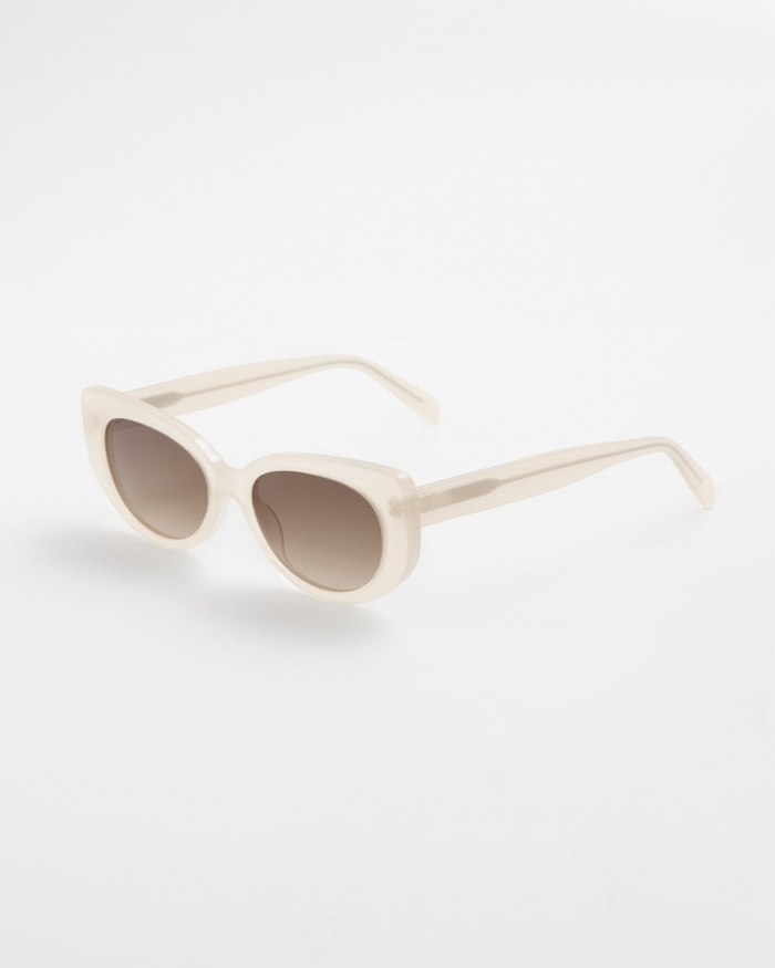 Women's Nude Cateye Sunglasses - Nude