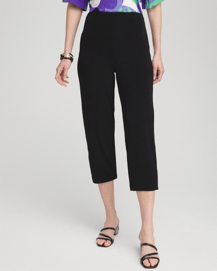 Women's Travelers No Tummy Cropped Pants - Travelers Black