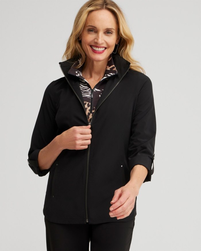 Women's Zenergy UPF Hidden Hood Jacket - Black