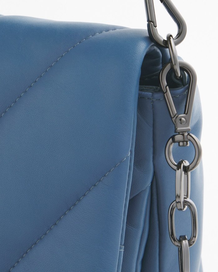 Women's Blue Quilted Bag - Blue Echo