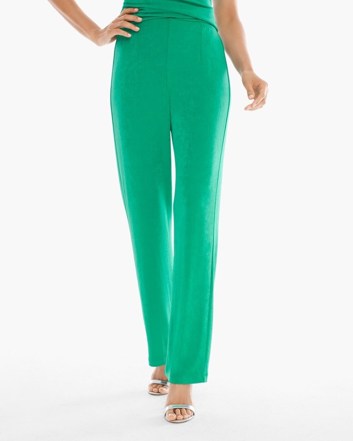 Women's Travelers Classic No Tummy Pants - Vivid Green - Click Image to Close