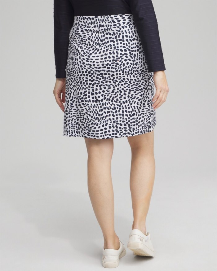 Women's Zenergy UPF Knit Square Dots Skort - Classic Navy