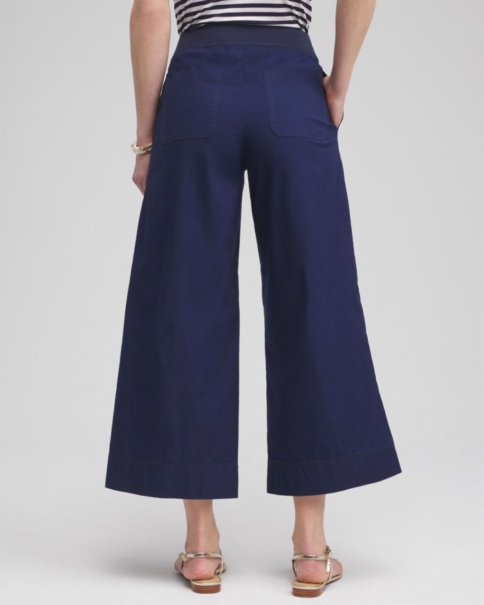 Women's Poplin Culotte Pants - Victory Blue