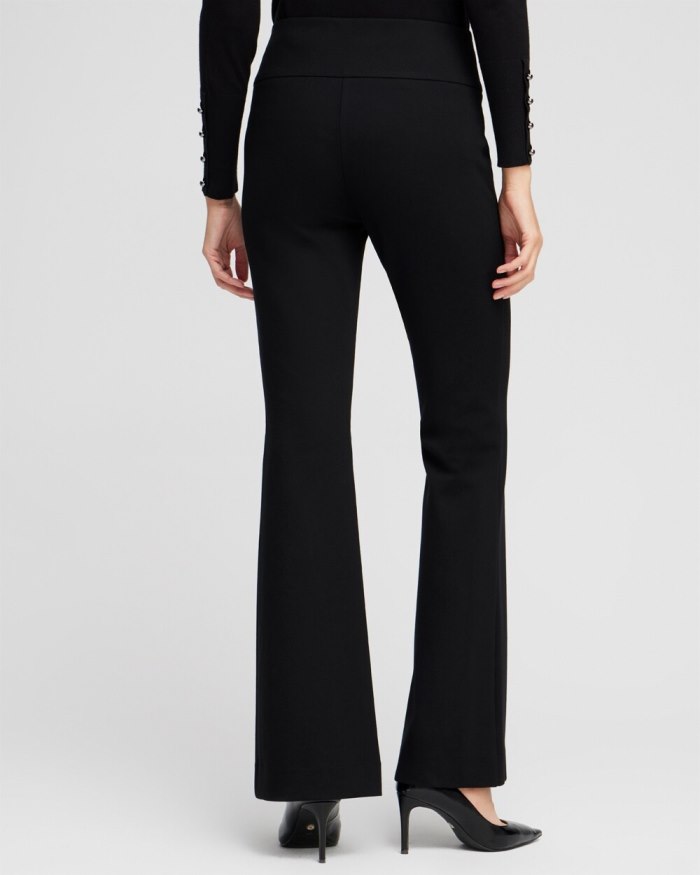 Women's Ponte Ultra Flare Pants - Black