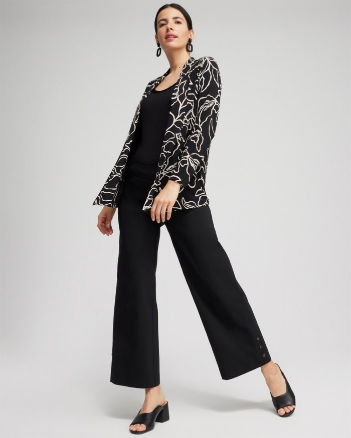 Women's Touch of Cool Floral Easy Cardigan - Black